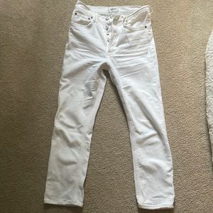 aglode white jeans!